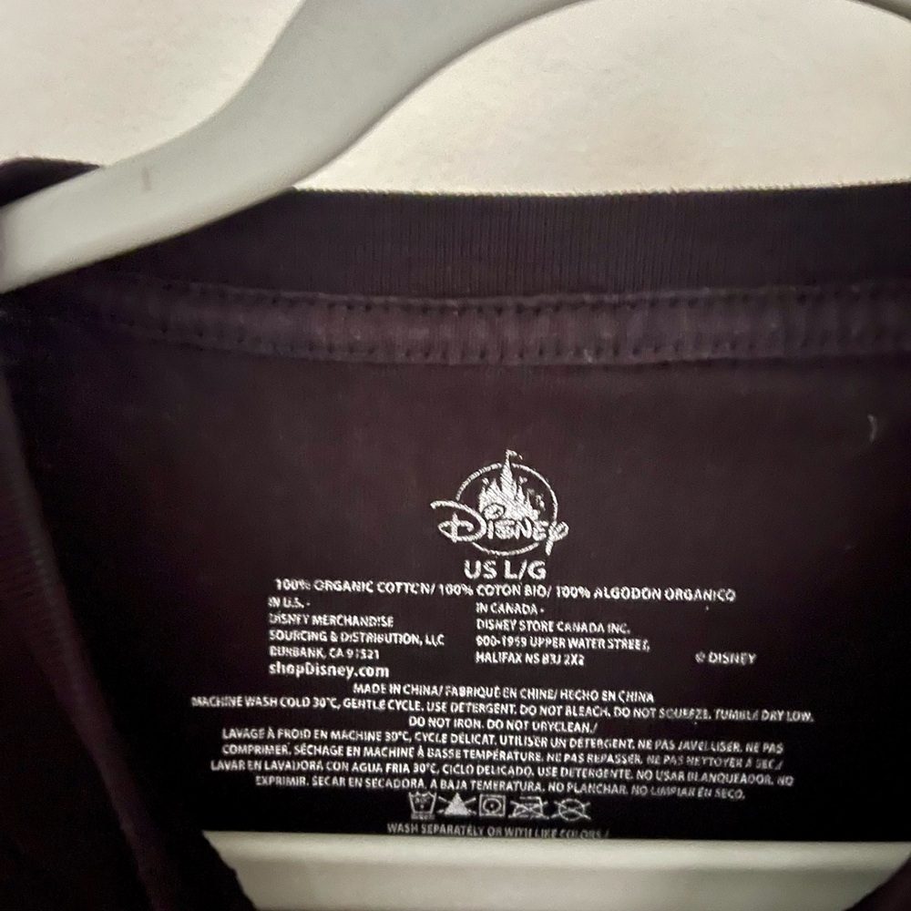 Disney Oh Happy Day Black Tee Womens Large - Picture 4 of 4